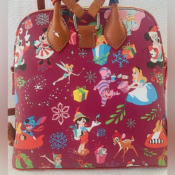 SALE - Dooney & Bourke Disney Parks Disney Christmas Holiday Backpack - Picture 6 of 15
